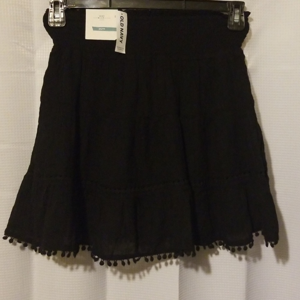 NWT Old Navy Jupe XS Black Skirt